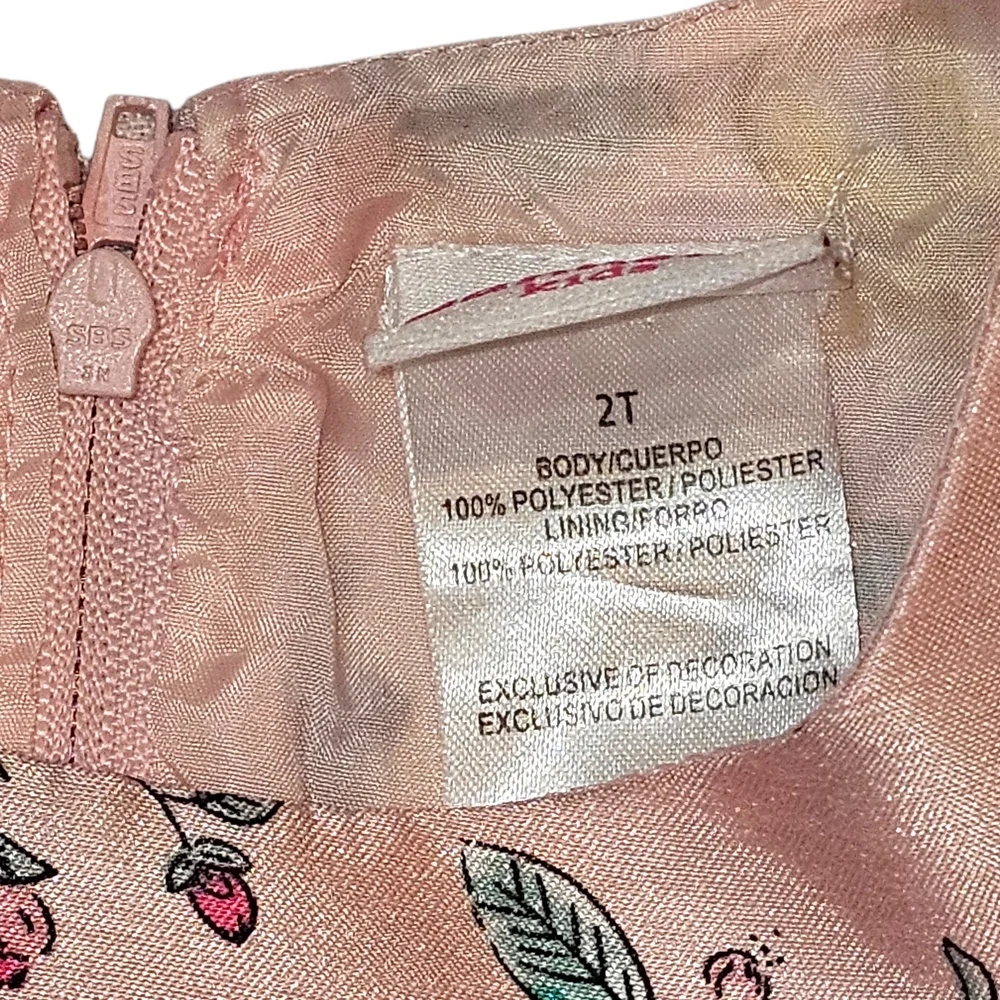 Floral Pink Sleeveless Dress with Tulle Skirt‎